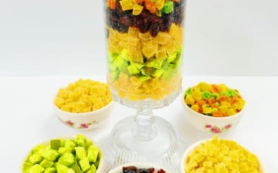 حب میوه تایلندی و کرنبری کانادایی درهم  یک کیلوگرم